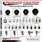 Service Caster 3.5'' Hard Rubber Wheel Swivel 3/4'' Square Stem Caster Set 2 Brakes, 4PK SCC-SQ20S3514-HRS-PLB-34-2-S-2 - alternate 3